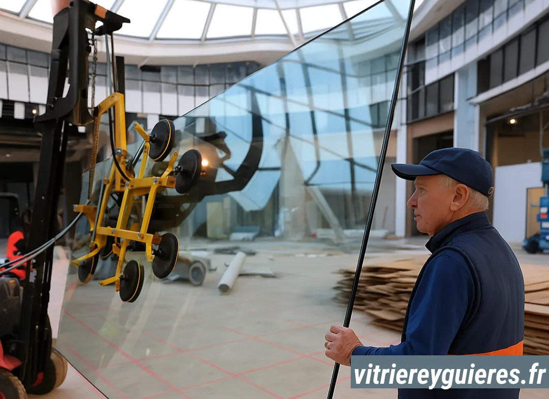 Remplacement de vitrine magasin Eyguières